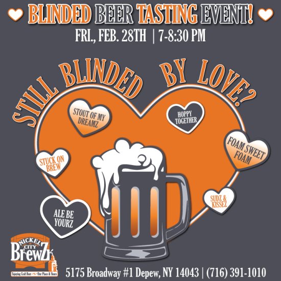 FridayZ Date NightZ Blinded TastingZ! 2.28.2025 | 7-8:30PM