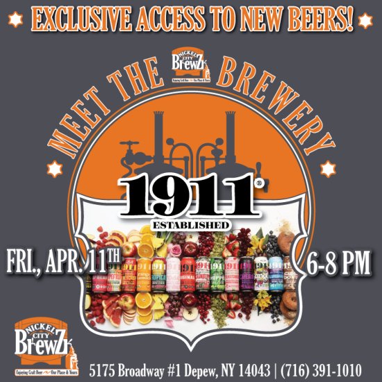 FridayZ Meet The Brewery 1911 Established 4.11.25 | 6-8PM