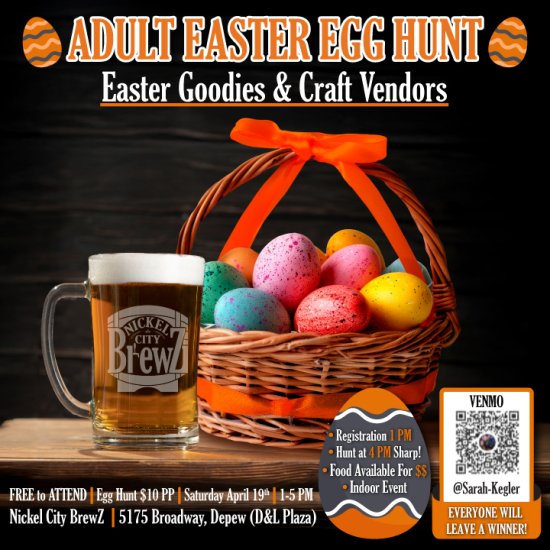 SaturdayZ Adult Egg Hunt 4.19.2025 | 1PM