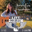 Saturday Live Music Jennifer Freeman 7.12.2025 | 7-10PM